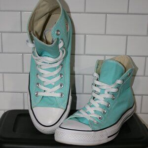 Converse Mint Green Hightop Sneakers